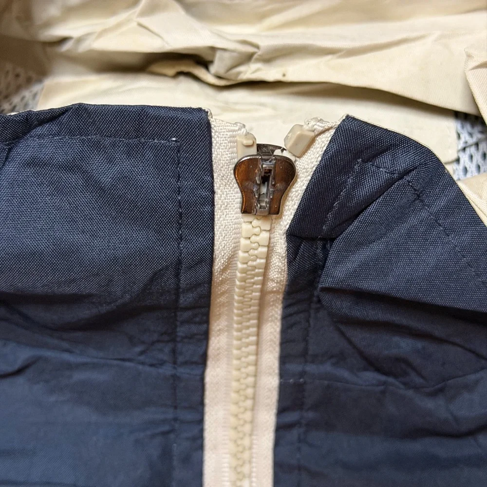 Hampton Beach Navy and Cream Windbreaker